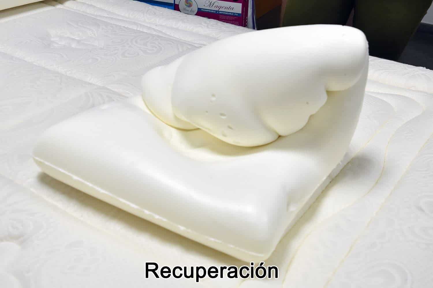 espuma doblada almohada dormio